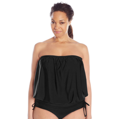 ATHENA Women's Plus Size Finesse Solid Banded Bandini