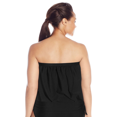 ATHENA Women's Plus Size Finesse Solid Banded Bandini