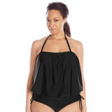 ATHENA Women's Plus Size Finesse Solid Banded Bandini