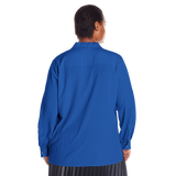 Calvin Klein Women's Lace Up Top with Collar