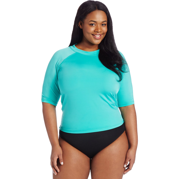 Plus size hotsell rash guard tops